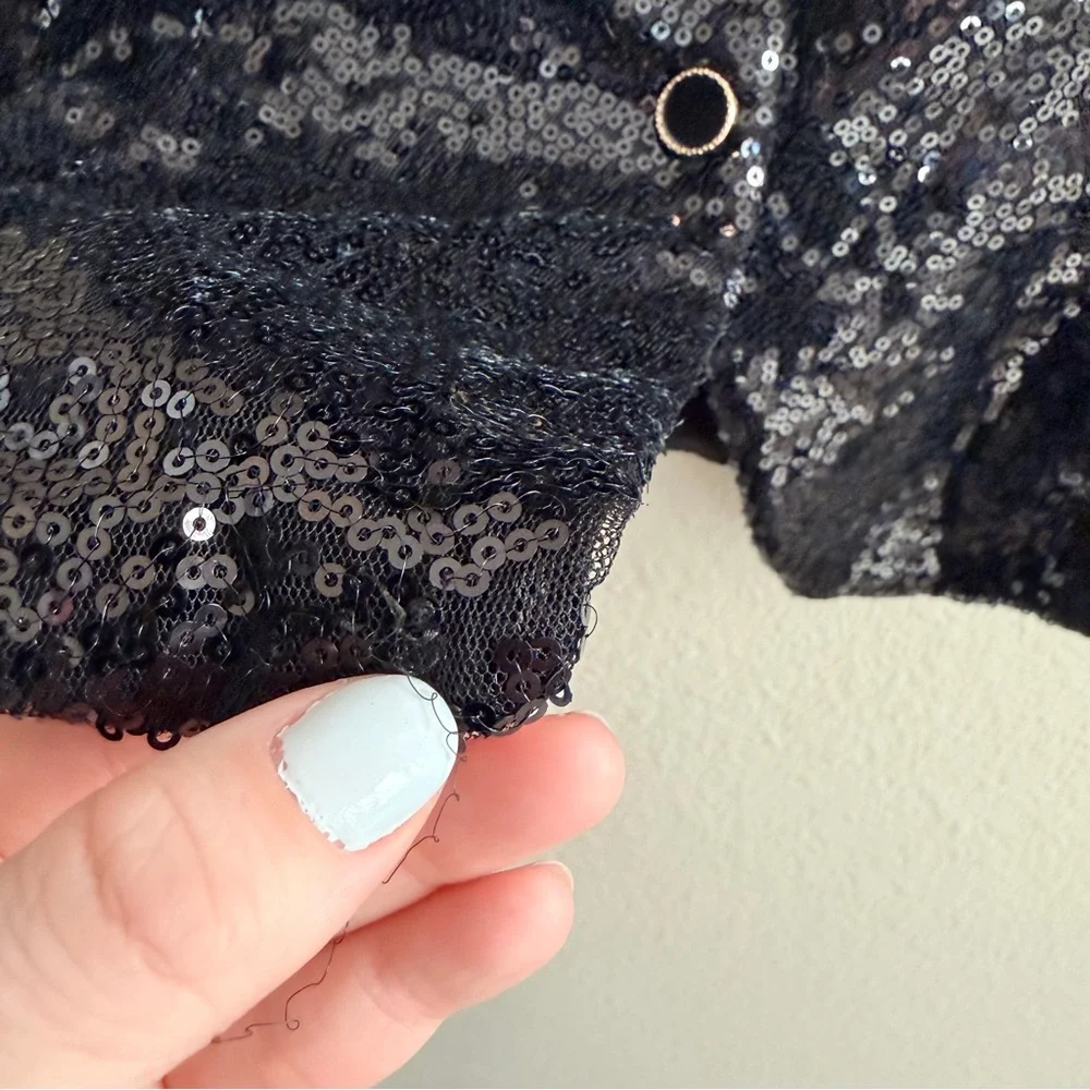 Anthropologie Sunday In Brooklyn Square Neck Sequin Tank
